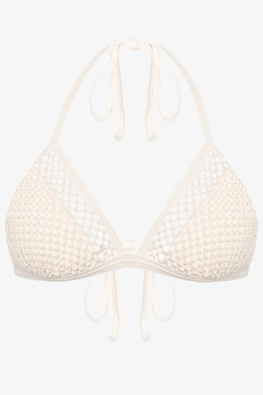 Robin Piccone Women's Ecru Triangle Bikini Top - Pua Style Swimwear