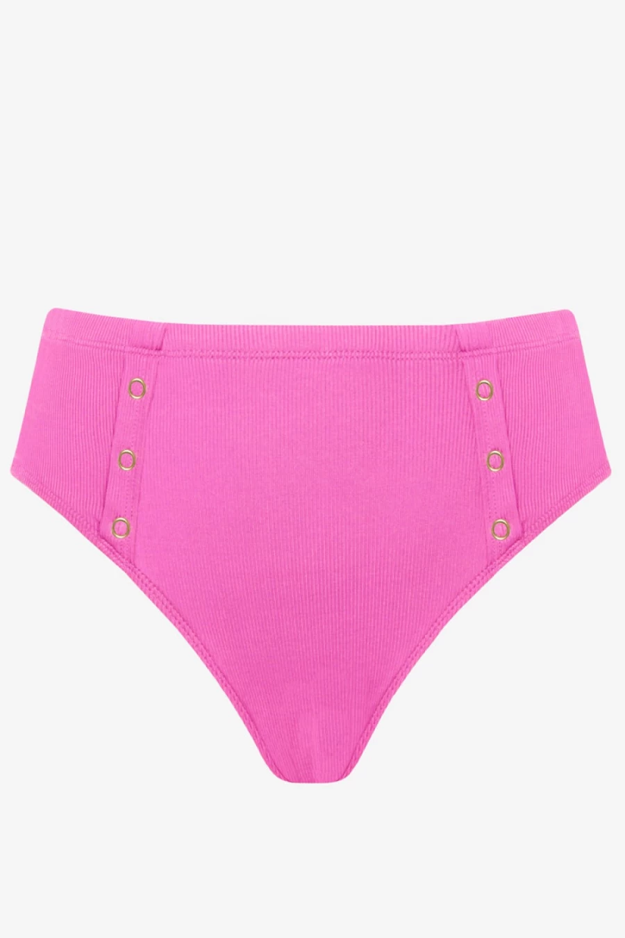 Robin Piccone Women's Amy High Waist Bikini Bottom - Retro Swimwear for Women