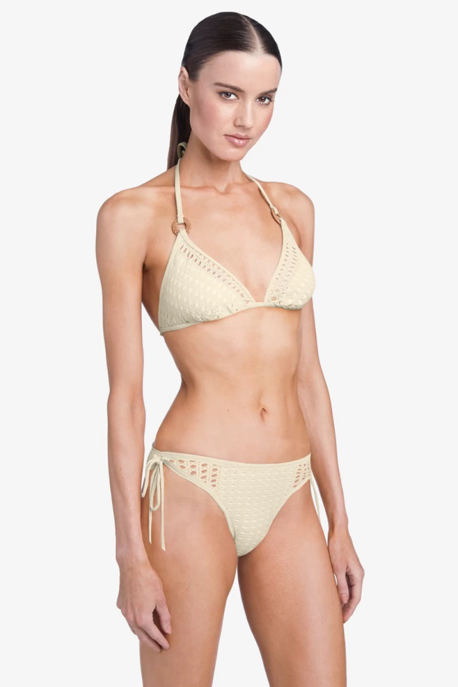 Robin Piccone Women's Ecru Marlow Bikini Top