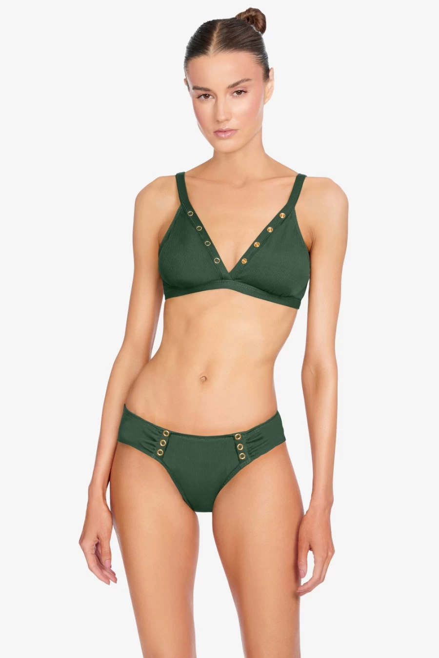 Robin Piccone Women's Amy Triangle Bikini Top - Stylish Swimwear for Summer