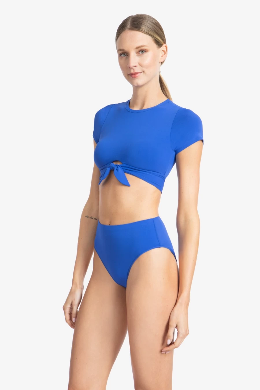 Robin Piccone Women's Ava High Waist Bikini Bottom - Sexy Swimwear for Women