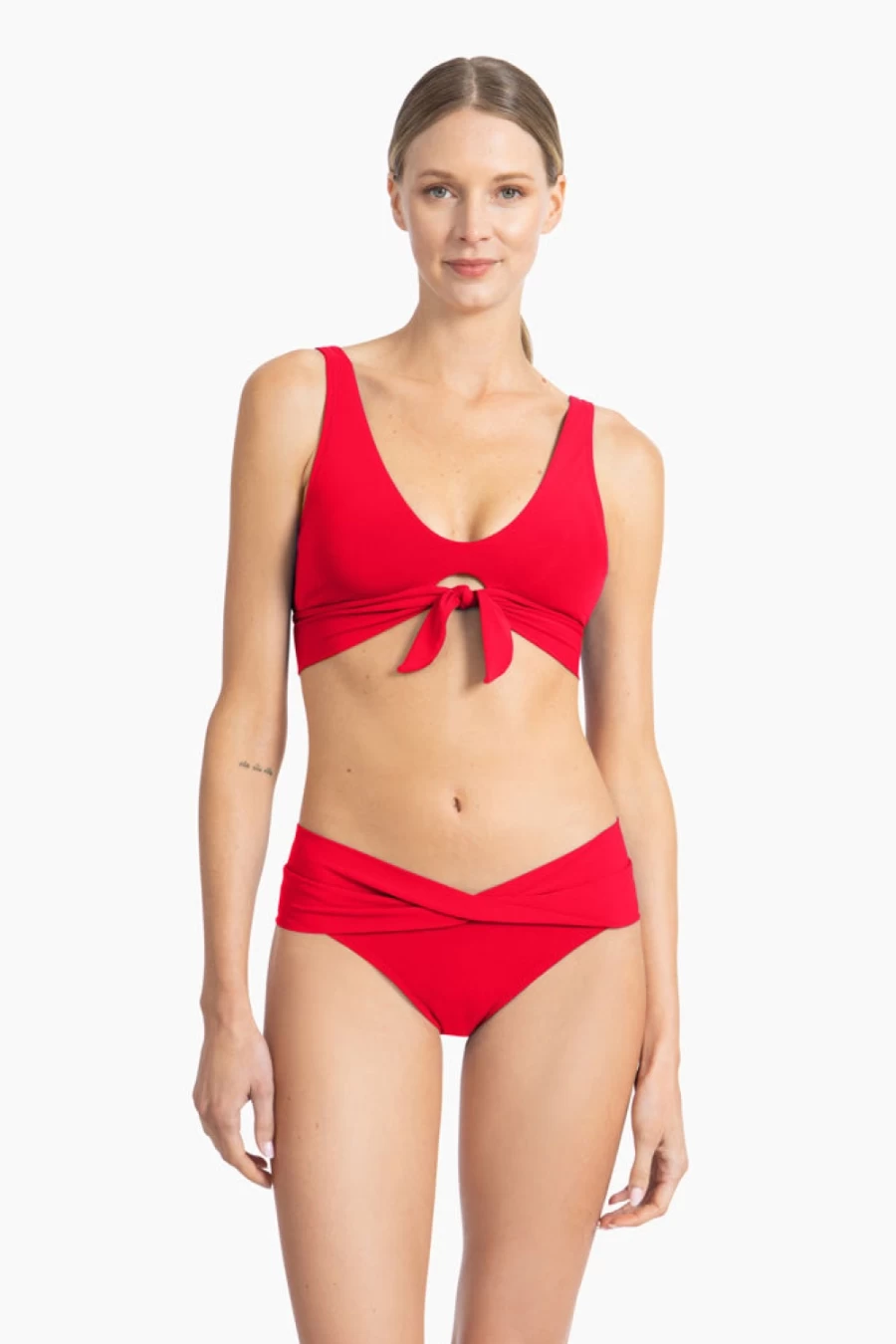 Robin Piccone Women's Ava Twist Bikini Bottom - Stylish Swimwear for Women