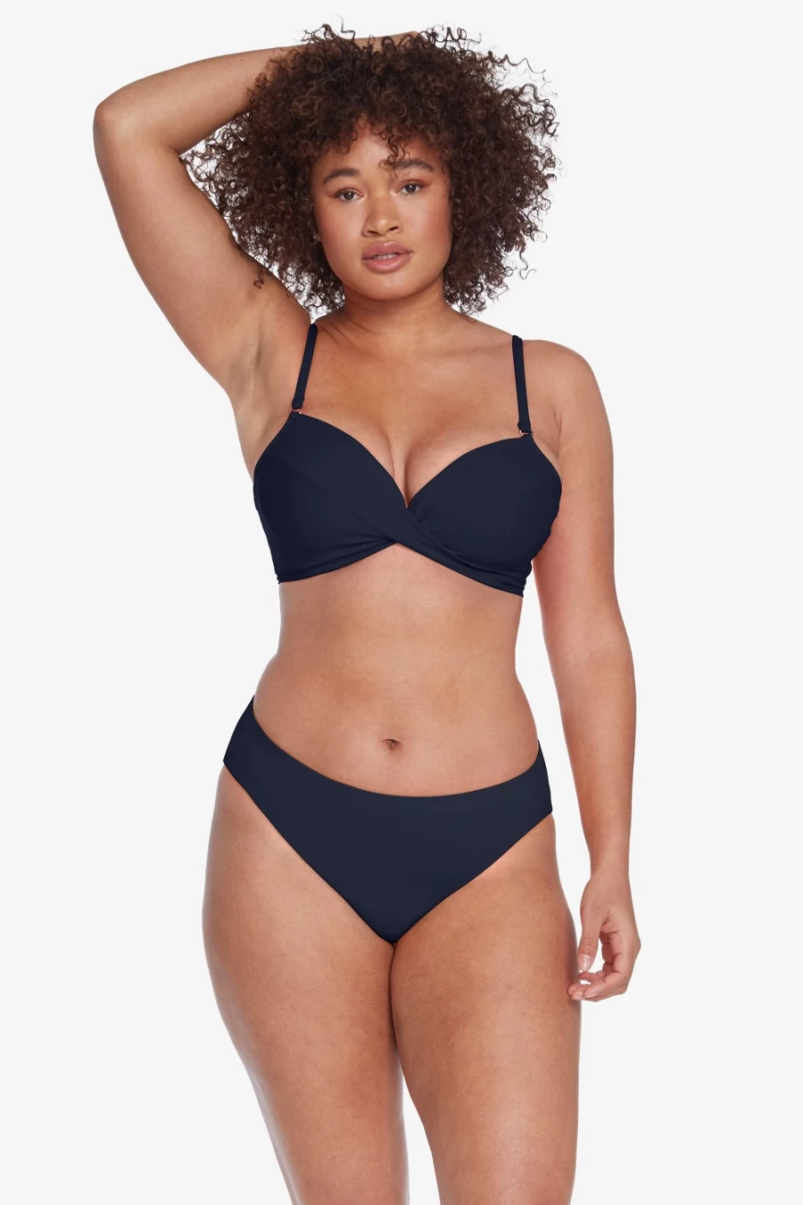 Robin Piccone Women's Ava Twist Bikini Top - D-Cup Support, Stylish Swimwear