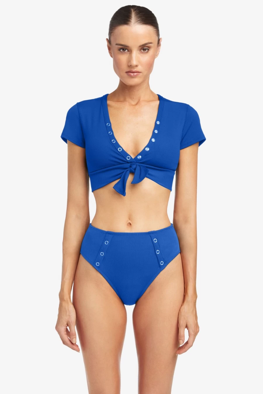 Robin Piccone Women's Lapis Raglan Bikini Top - Amy Style Swimwear