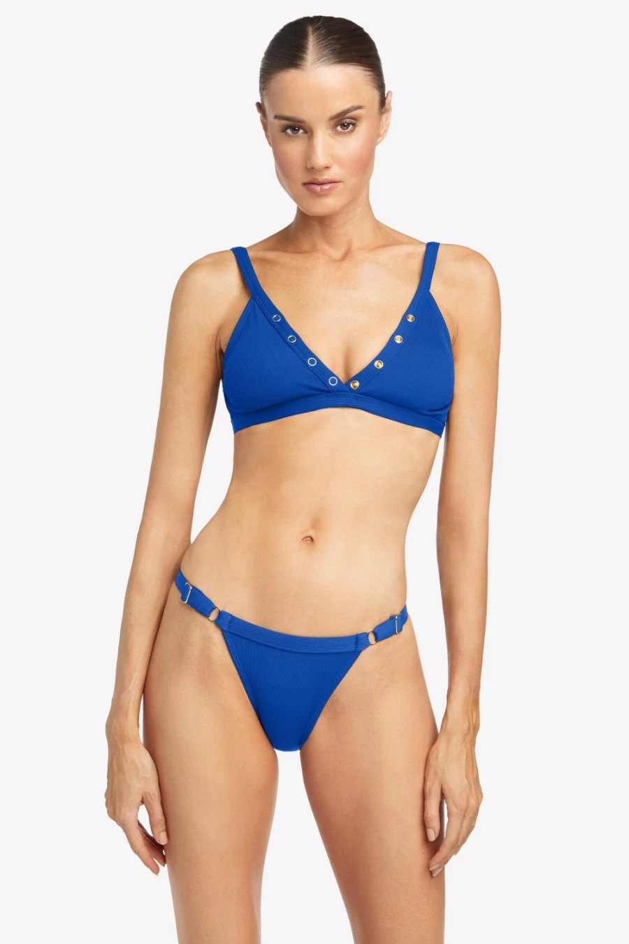 Robin Piccone Women's Lapis Cheeky Bikini Bottom - Stylish Swimwear