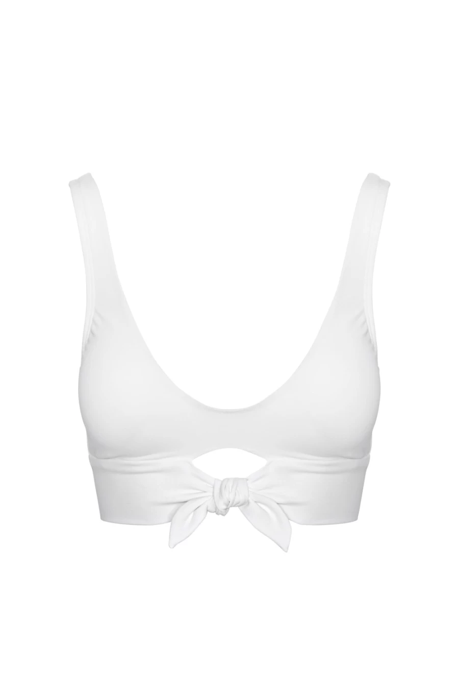 Robin Piccone Women's White Ava Knot Bikini Top