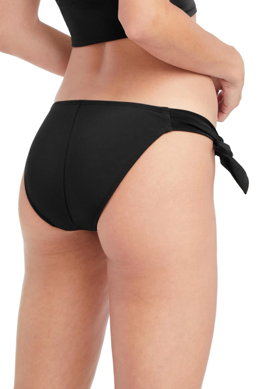 Robin Piccone Women's Black Ava Cheeky Tie Bikini Bottom
