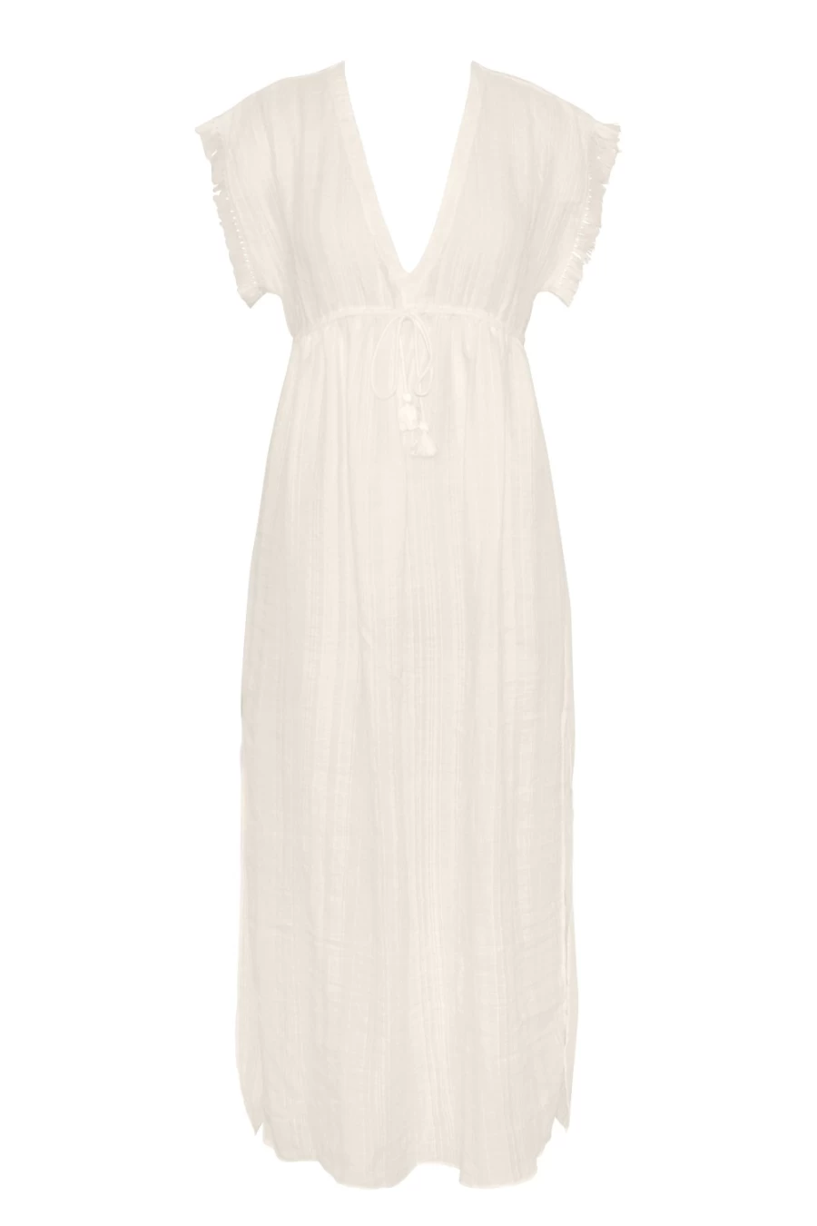 Robin Piccone Women's Natalie Long Caftan - Elegant Boho Beach Cover Up Dress