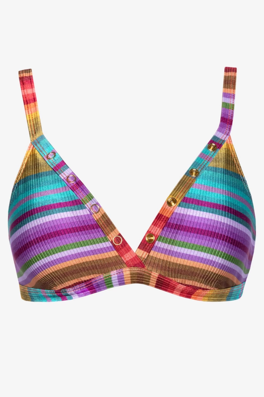 Robin Piccone Women's Ines Triangle Top - Multi Color Bikini