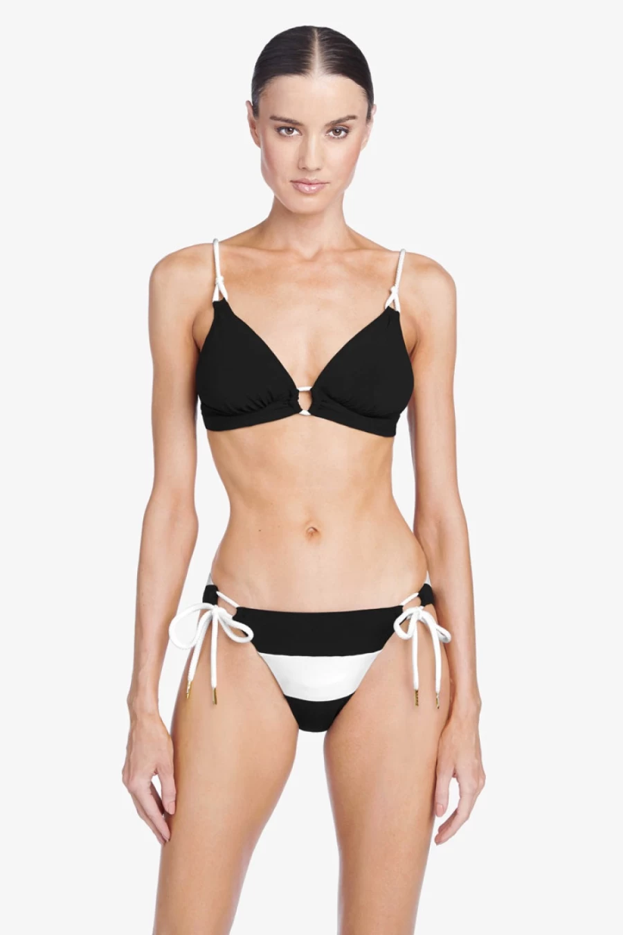 Robin Piccone Women's Emma Triangle Top in Black - Stylish & Comfortable Bikini