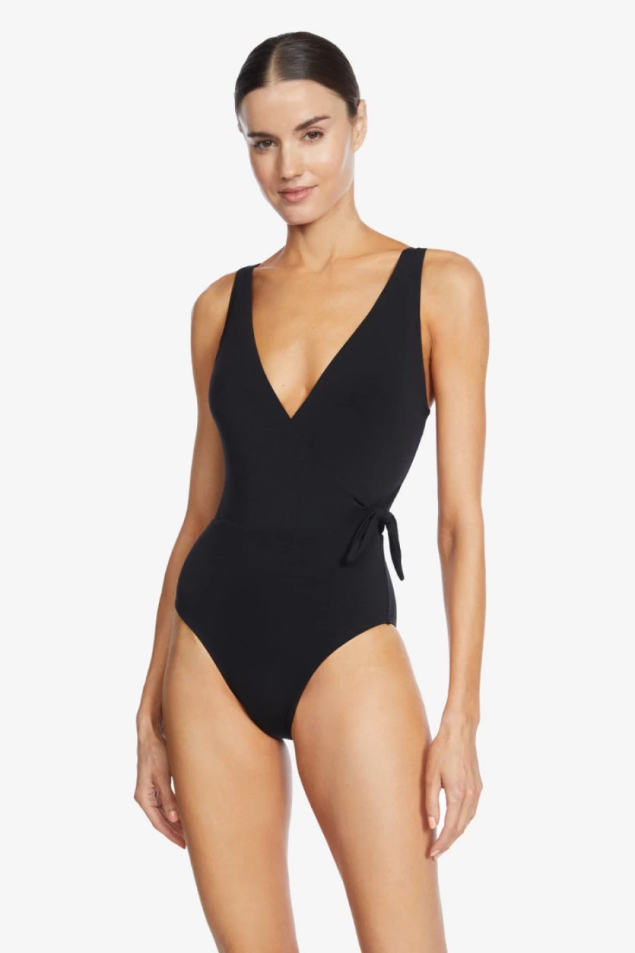 Robin Piccone Women's Ava Wrap One Piece Swimsuit