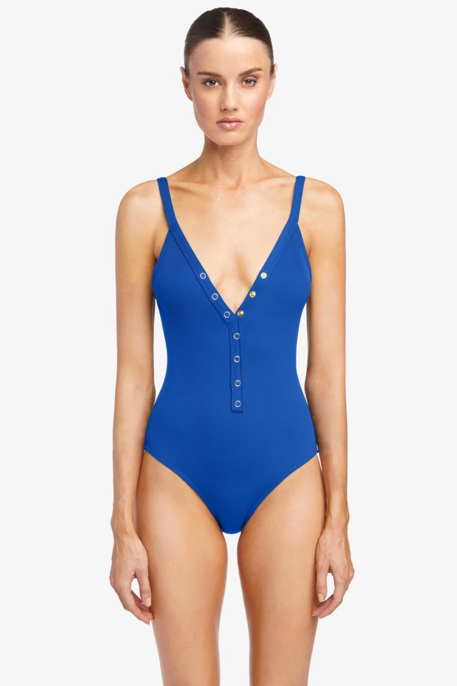 Robin Piccone Women's Lapis V-Neck One Piece Dress