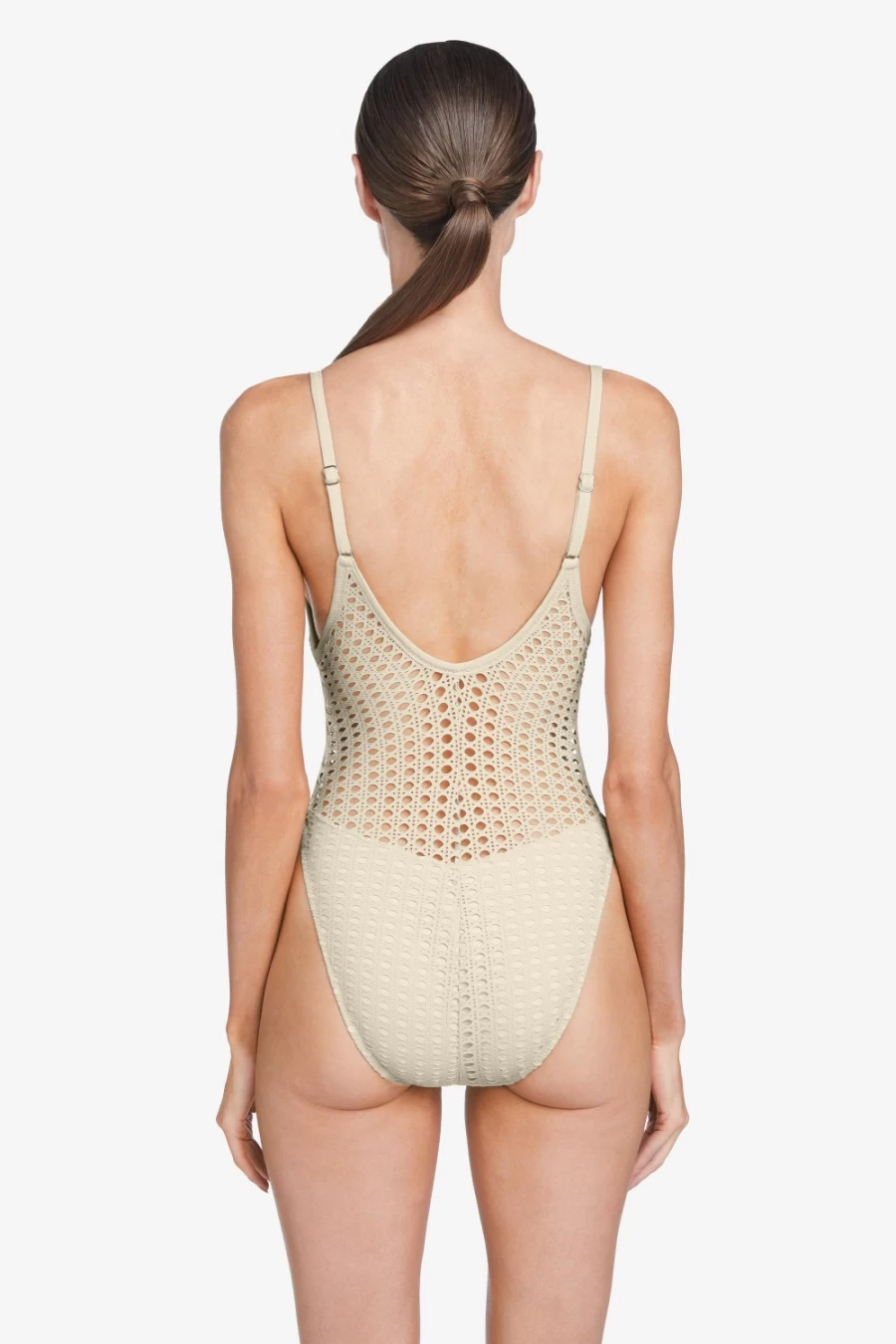 Robin Piccone Women's Marlow One Piece Swimsuit in Ecru