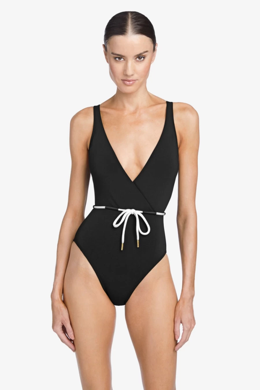 Robin Piccone Women's Black Emma One Piece Swimsuit
