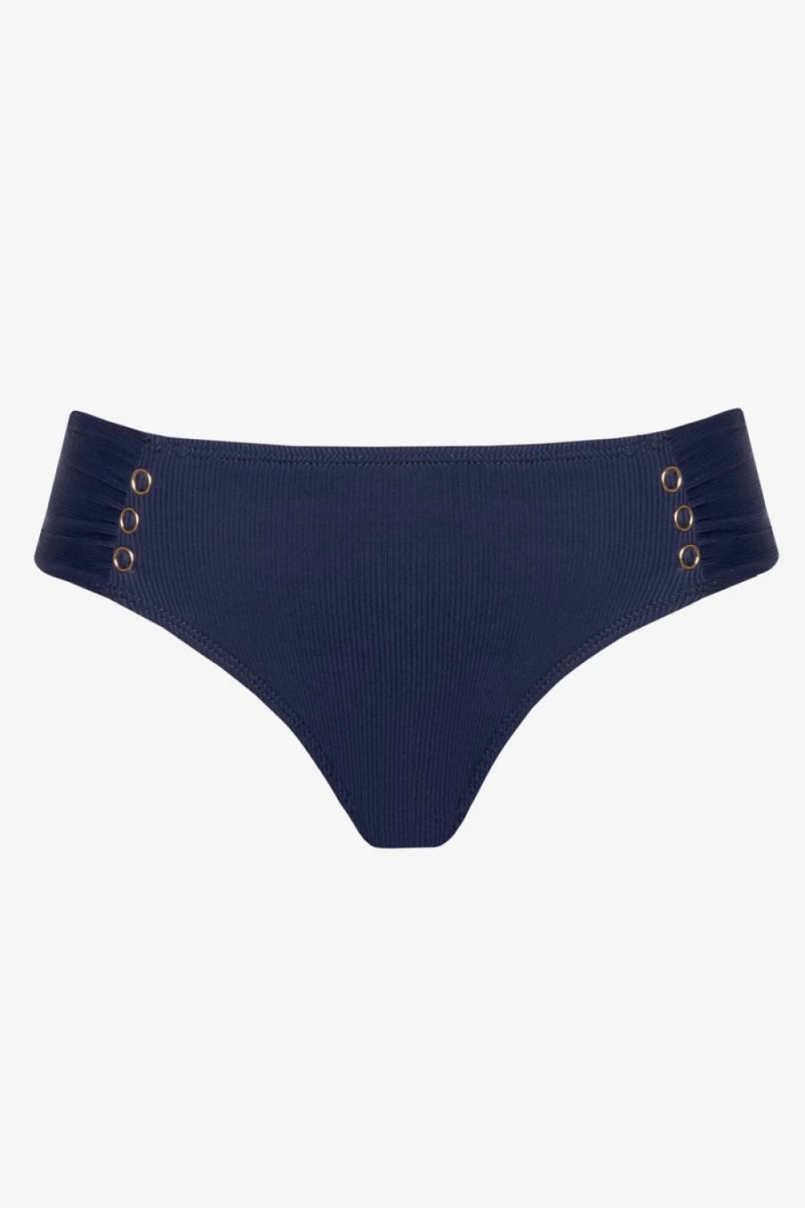 Robin Piccone Women's Navy Amy Tab Side Bikini Bottom Swimwear