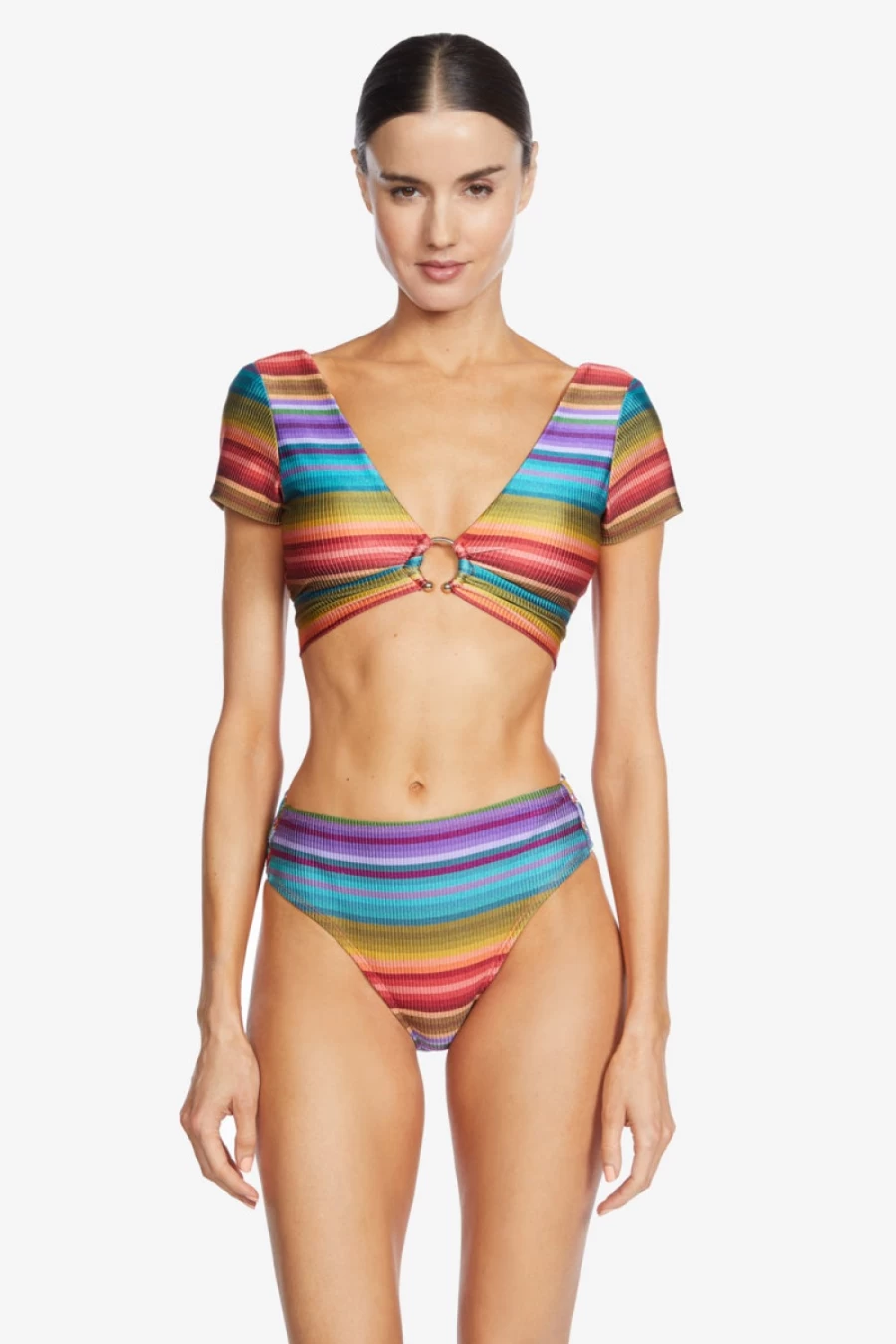 Robin Piccone Women's Ines Highwaist Bottom in Multi Color