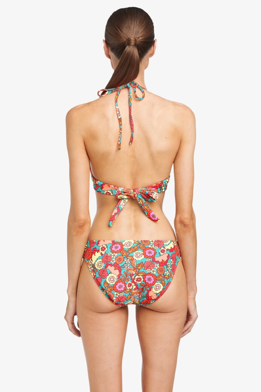 Robin Piccone Women's Bibi Triangle Bikini Top in Iceberg Multi Color