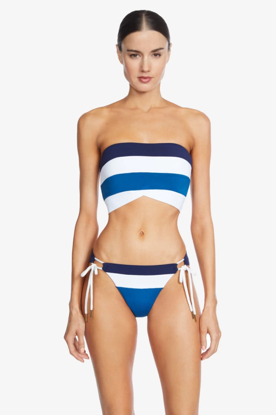 Robin Piccone Women's Emma Bandeau Top in Safire Combo Color