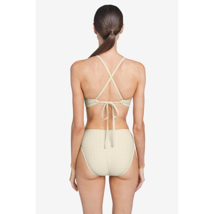 Robin Piccone Women's Marlow Halter Bikini Top in Ecru