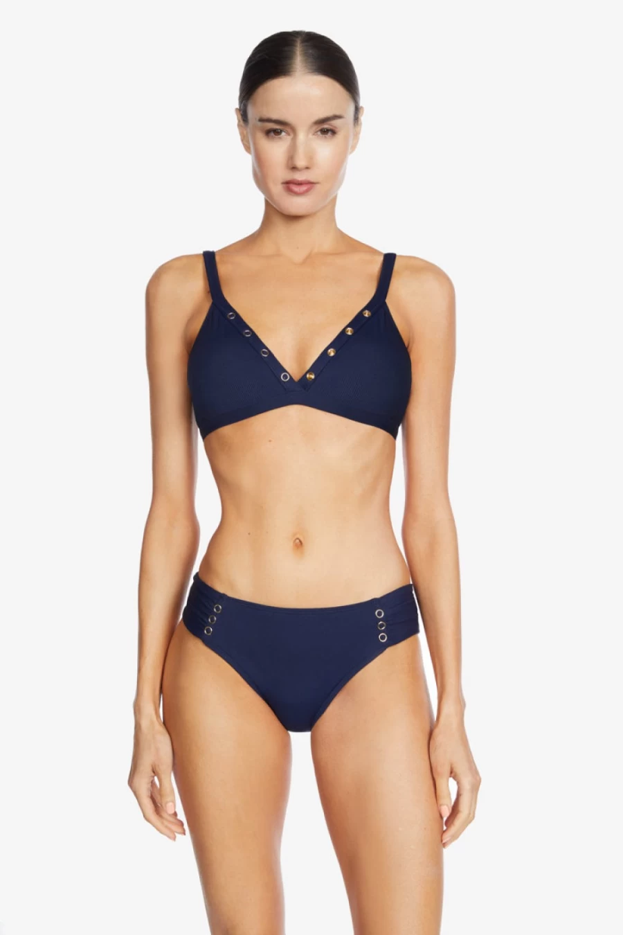 Robin Piccone Women's Navy Amy Triangle Bikini Top