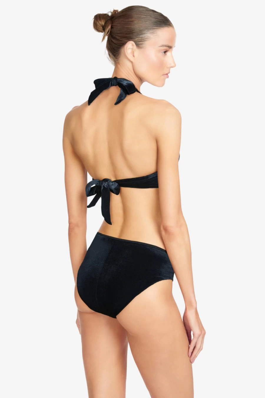 Robin Piccone Women's Black Roxy Halter Bikini Top