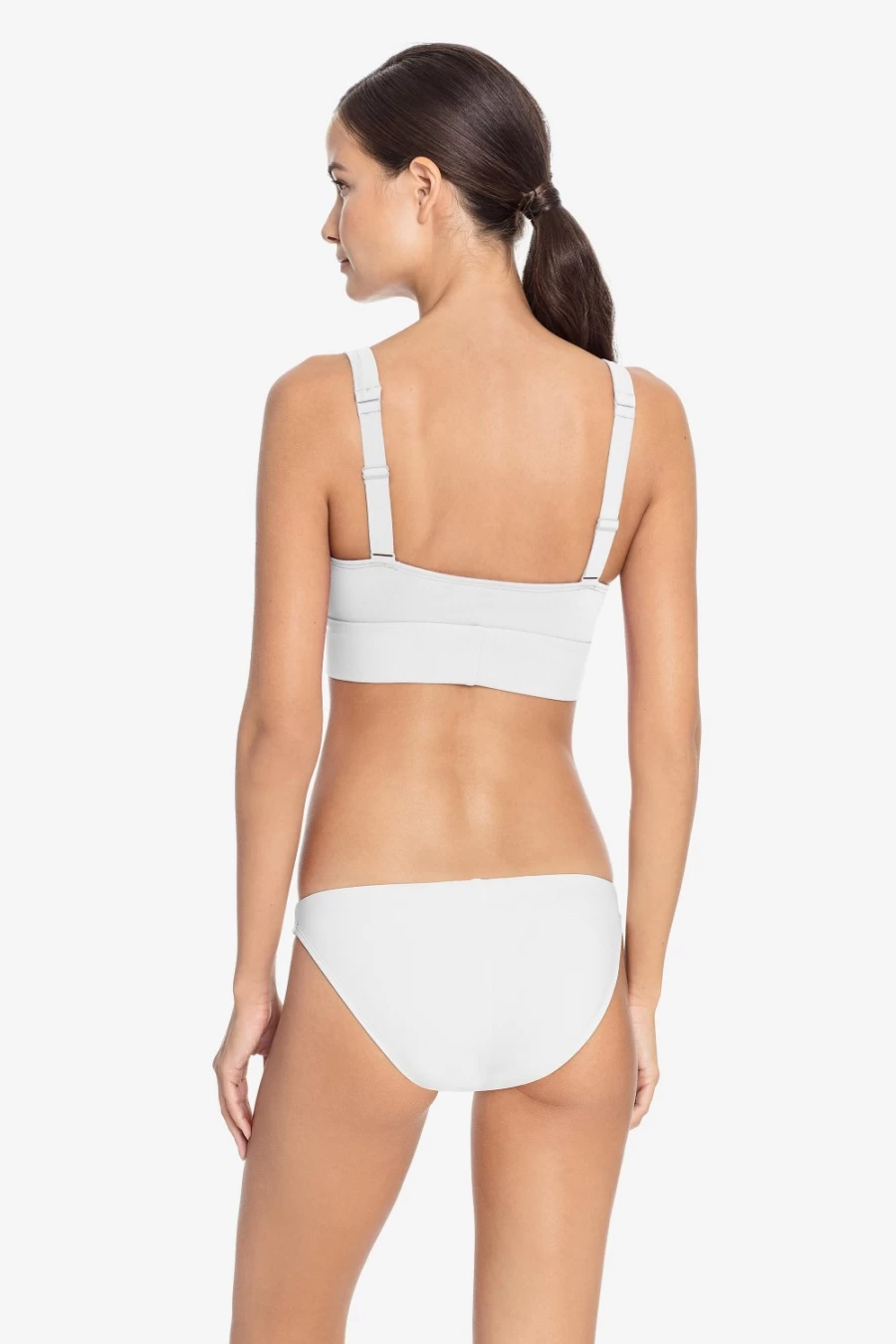 Robin Piccone Women's White Ava Clean Finish Bikini Bottom